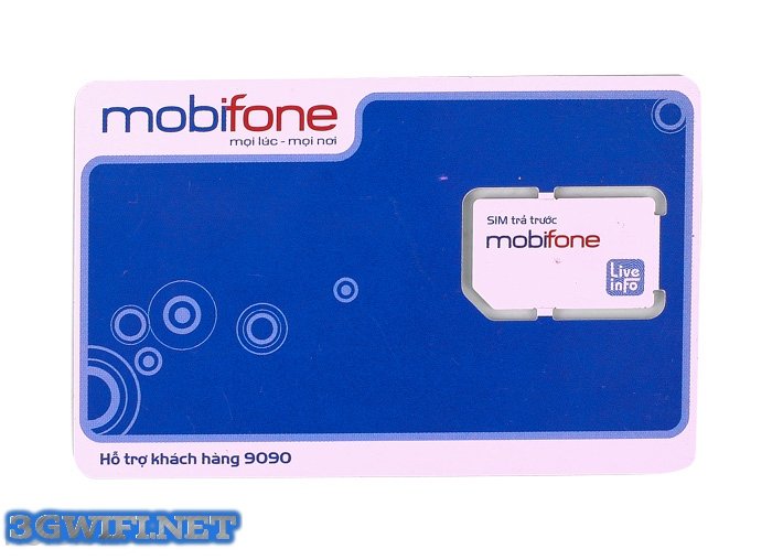 Sim 3G Mobifone Fast Connect dung lượng 60GB