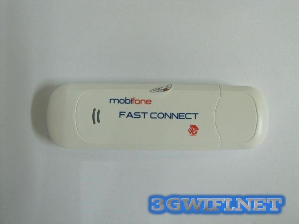 DCOM 3G Mobifone Fast Connect X230E Tốc độ Download tối đa 7.2Mbps, Upload tối đa 5.76 Mbps