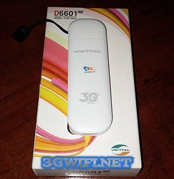 Dcom 3G Viettel D6601 21.6Mbps thiết kế nhỏ gọn tiện dụng
