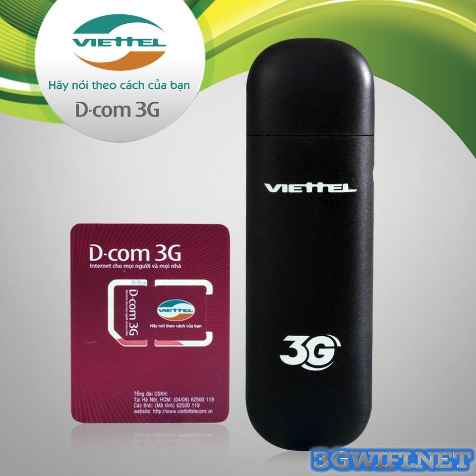 Dcom 3G Viettel giá rẻ tốc độ cao tại Quan Nhân
