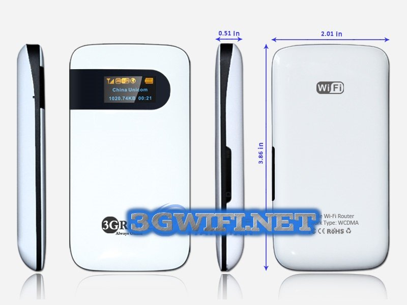 Kích thước nhỏ gọn của Router wifi 3G WR706 chính hãng