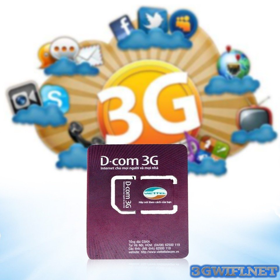 Sim 3G Giá Rẻ - Khuyến mãi lớn