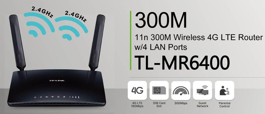 router wifi 4G TP-link wr6400