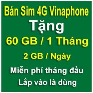 Sim 4G Vinaphone 60GB/Tháng Lướt Web Xem Phim Tẹt Ga