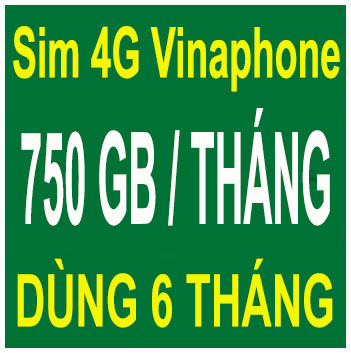 Sim 4G Vinaphone Khuyến Mãi Siêu Khủng 750GB/tháng