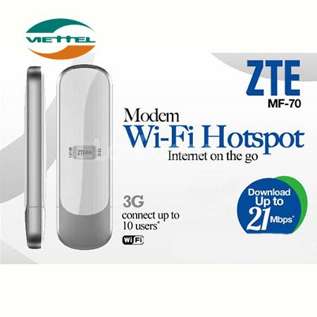 Bộ phát wifi USB 3G Viettel MF70 tốc độ cao 21.6