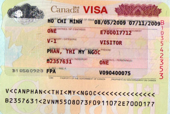 Xin visa du lịch Canada theo diện du lịch nhiều lần