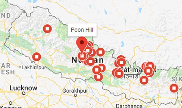 bản đồ nepal