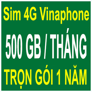 Sim 4G Vinaphone Khuyến Mãi Siêu Khủng 500GB/tháng – 1 Năm Không Phải Nộp Tiền